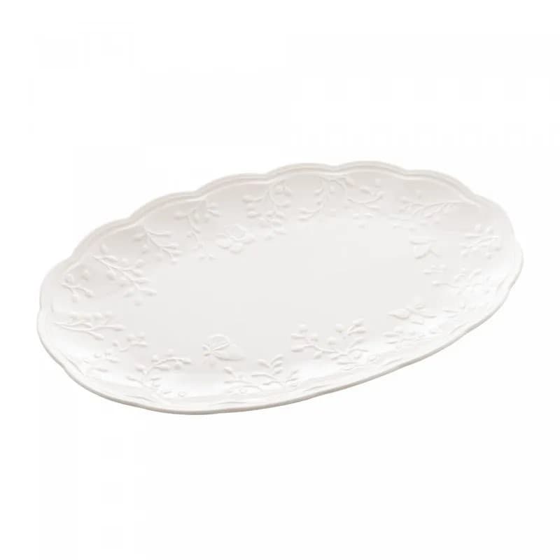 Linha Butterfly Flower Lyor em Porcelana New Bone com Travessas Petisqueira e Bowls Elegantes