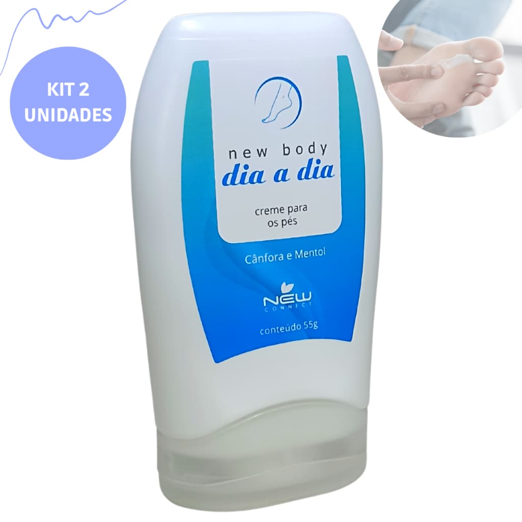 Kit Creme Hidratante Para Pés Acaba Chulé Micose Odor Forte