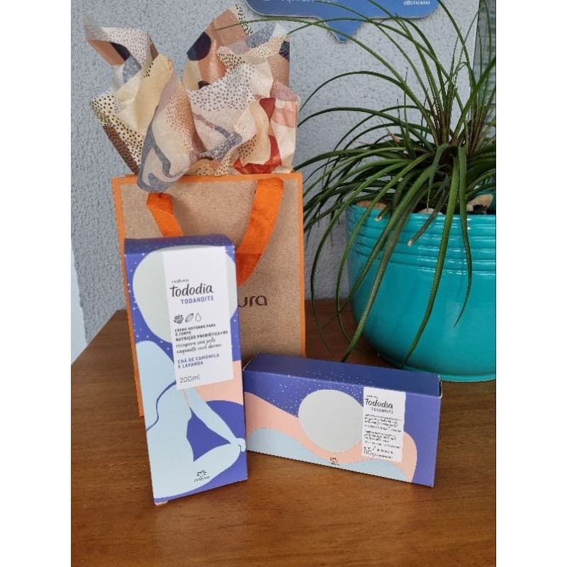 Kit Presente Natura Todanoite - Chá de Camomila e Lavanda