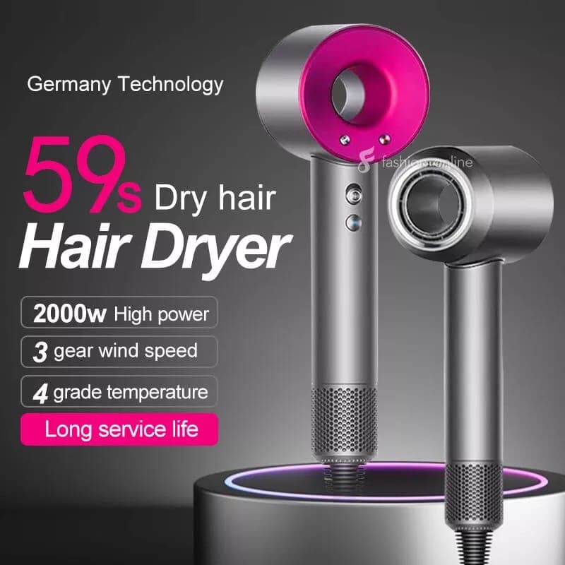 Secador de Cabelo Iônico Secagem Rápida Ar Quente Frio