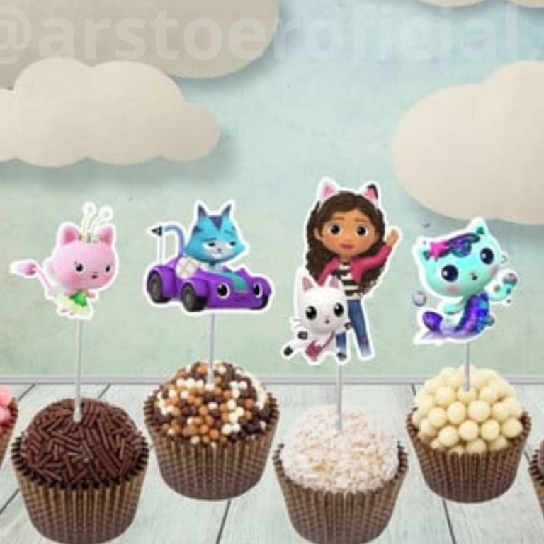 TOPPER PARA DOCES - PERSONALIZADO EM QUALQUER TEMA