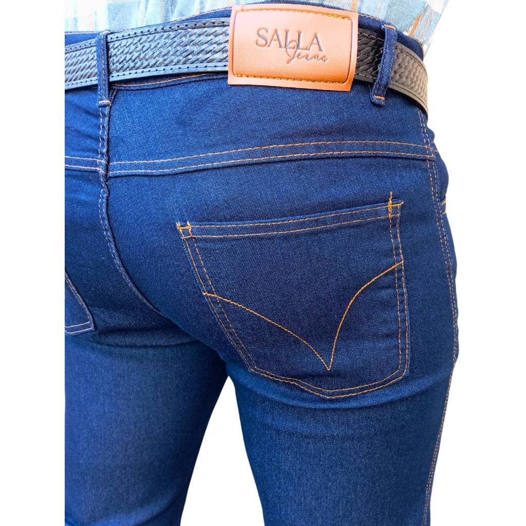 Calça Jeans Masculina Tradicional Corte Reto Confortável Promoção Elastano Plus