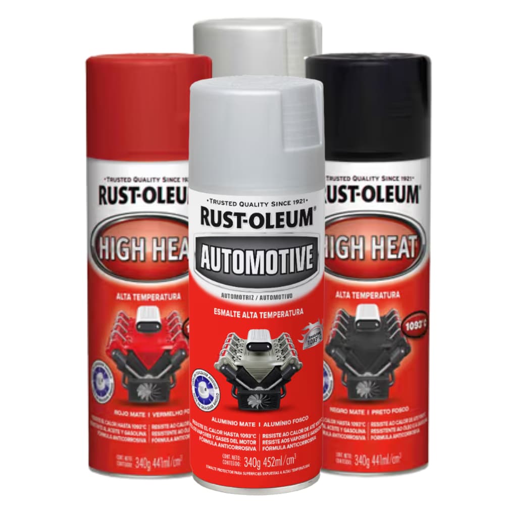 Tinta Spray Alta Temperatura 1093°c 340g Rust-Oleum - Cores