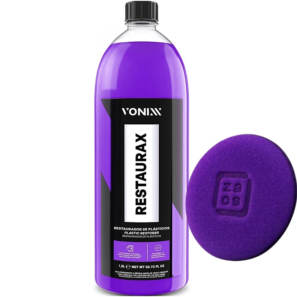 Restaurax 1,5l Restaurador Plásticos Externo Interno Vonixx