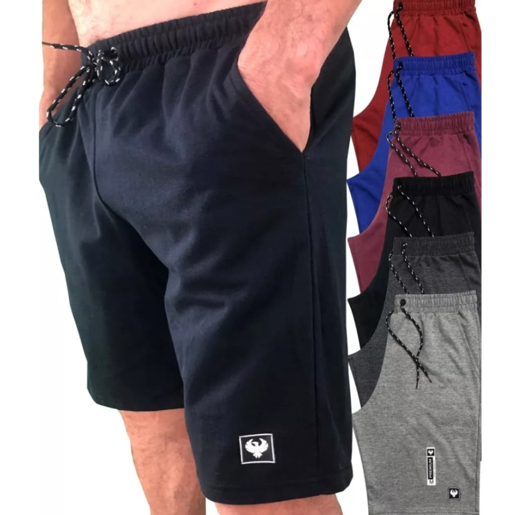 Bermuda De Moletom Esporte Com Bolso E Elastico Muito Confortavel Prmoção