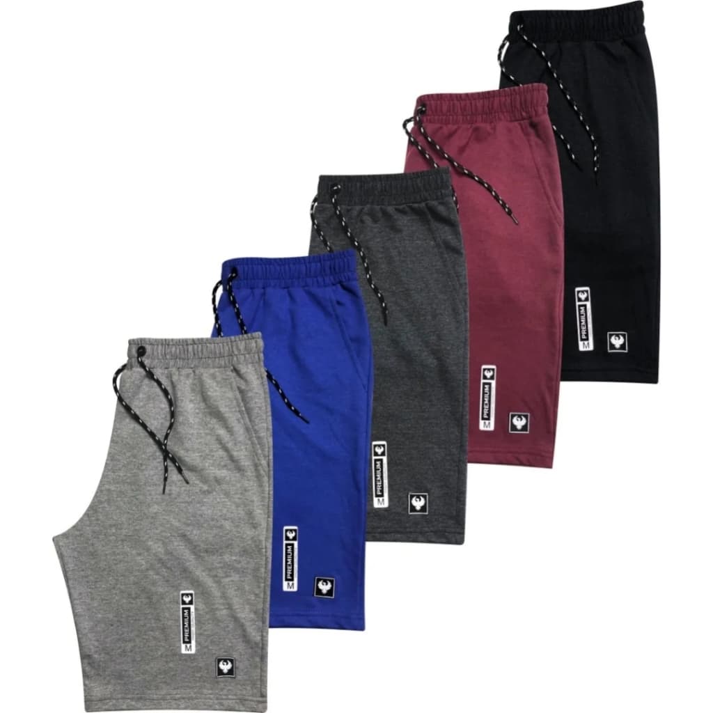 Kit 2 Bermuda Moletom 3 Bolso Estilo Casual Toque Macio Verão