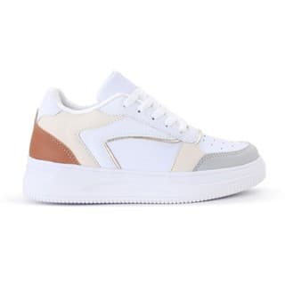 Tênis Casual Feminino Couro Sintético Cores Variadas