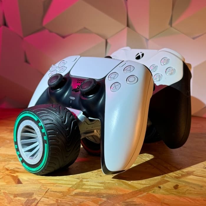 Pneus de corrida F1 - Suporte de controle - PlayStation, Xbox, Switch - Decoração colecionável Premium