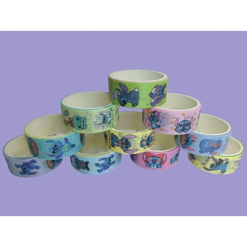 ✨ Kit com 10 Fitas Decorativas Washi Tape - Stitch ✨