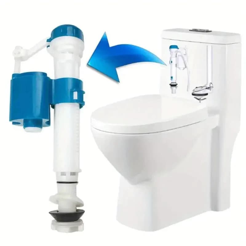 Kit Completo Mecanismo Universal Reparo Caixa Descarga Acoplada Acionamento Superior Banheiro