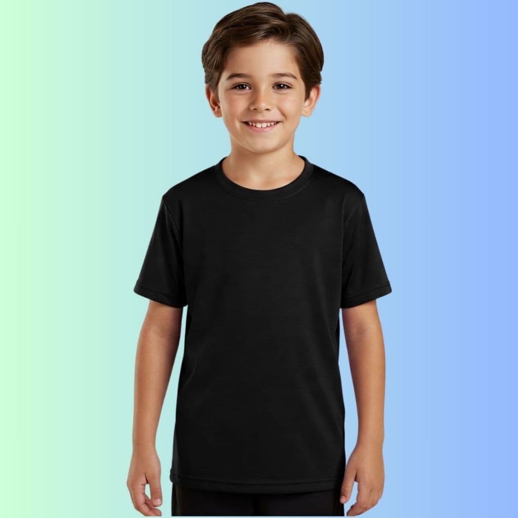 Camiseta Infantil Manga Curta Dry Fit UV Básica