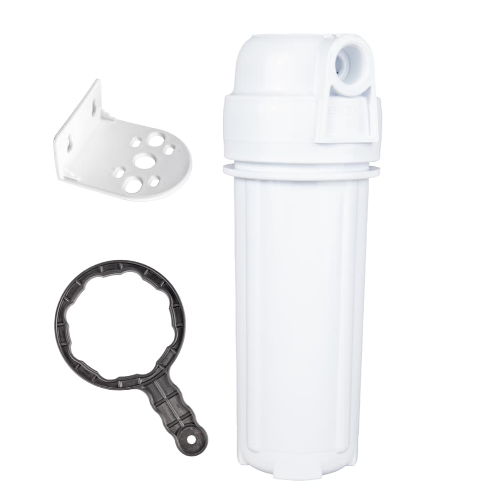 Carcaça de Filtro de Água 10" Branca Para Cavalete De Entrada Ponto De Uso Chuveiro