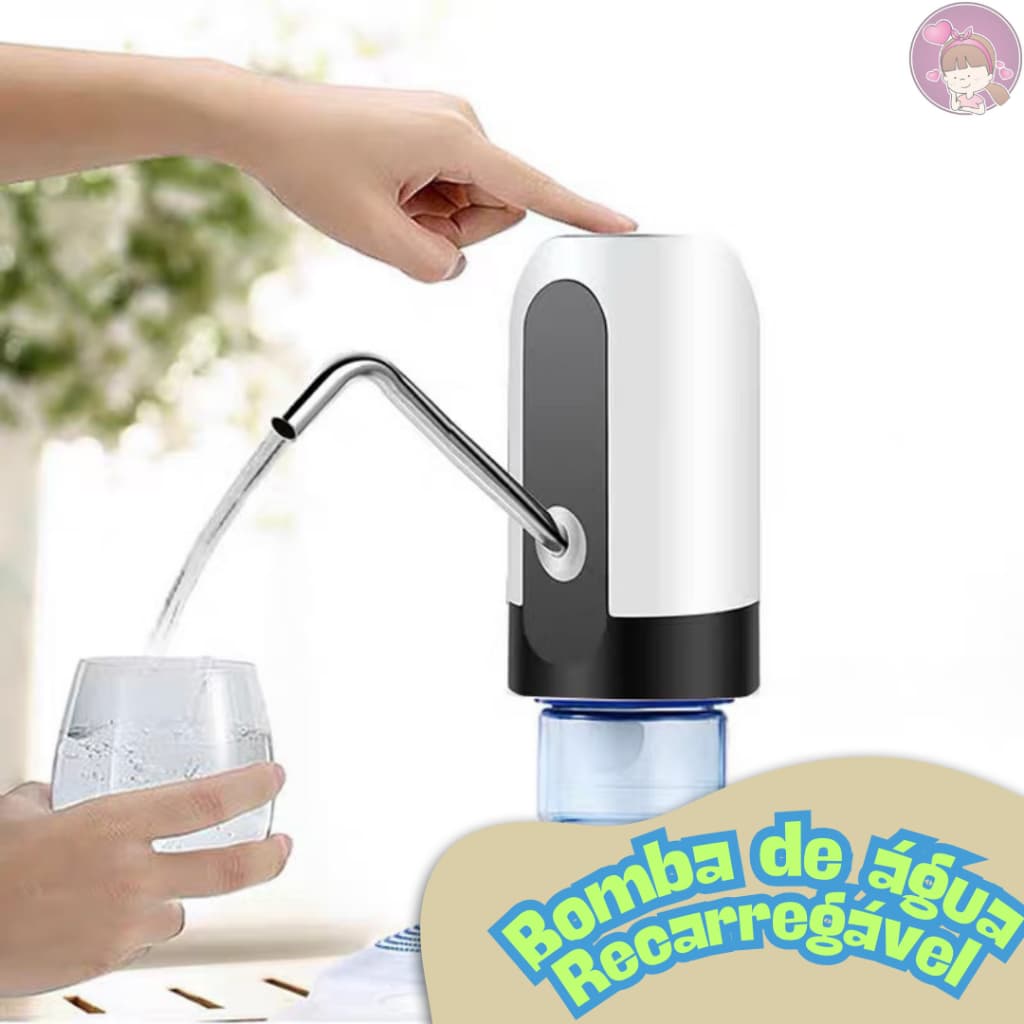 Bomba de Água Elétrica Garrafão Ideal 20 litros Recarregável Bebedouro kits