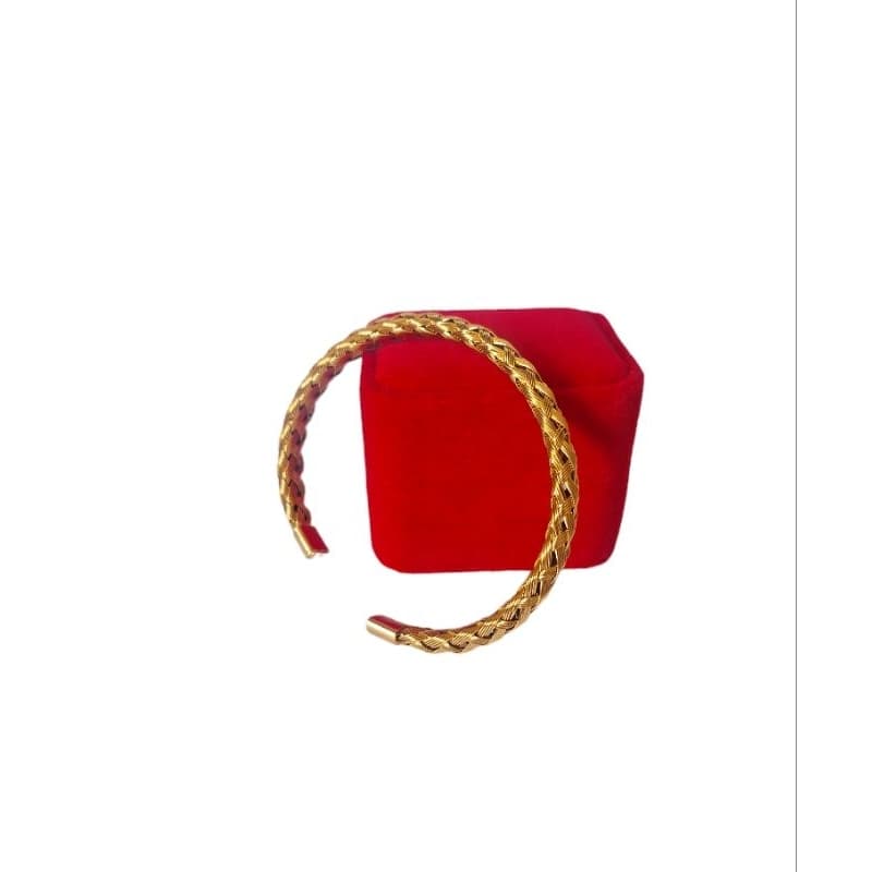 Bracelete Pulseira Unissex Trabalhado Ajustável Aço Inoxidável