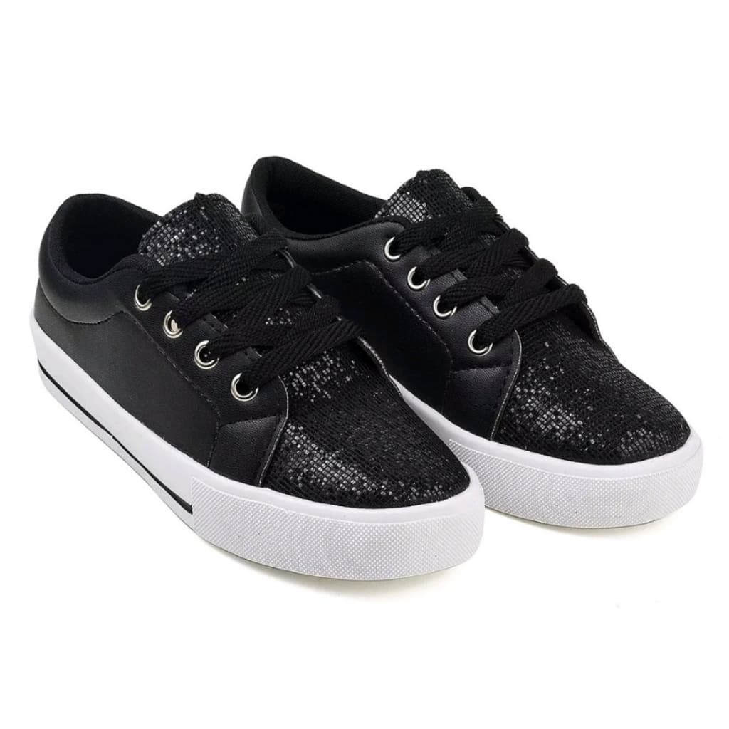 Tênis Infantil Feminino Star Glitter Casual Lançamento confortavel moda