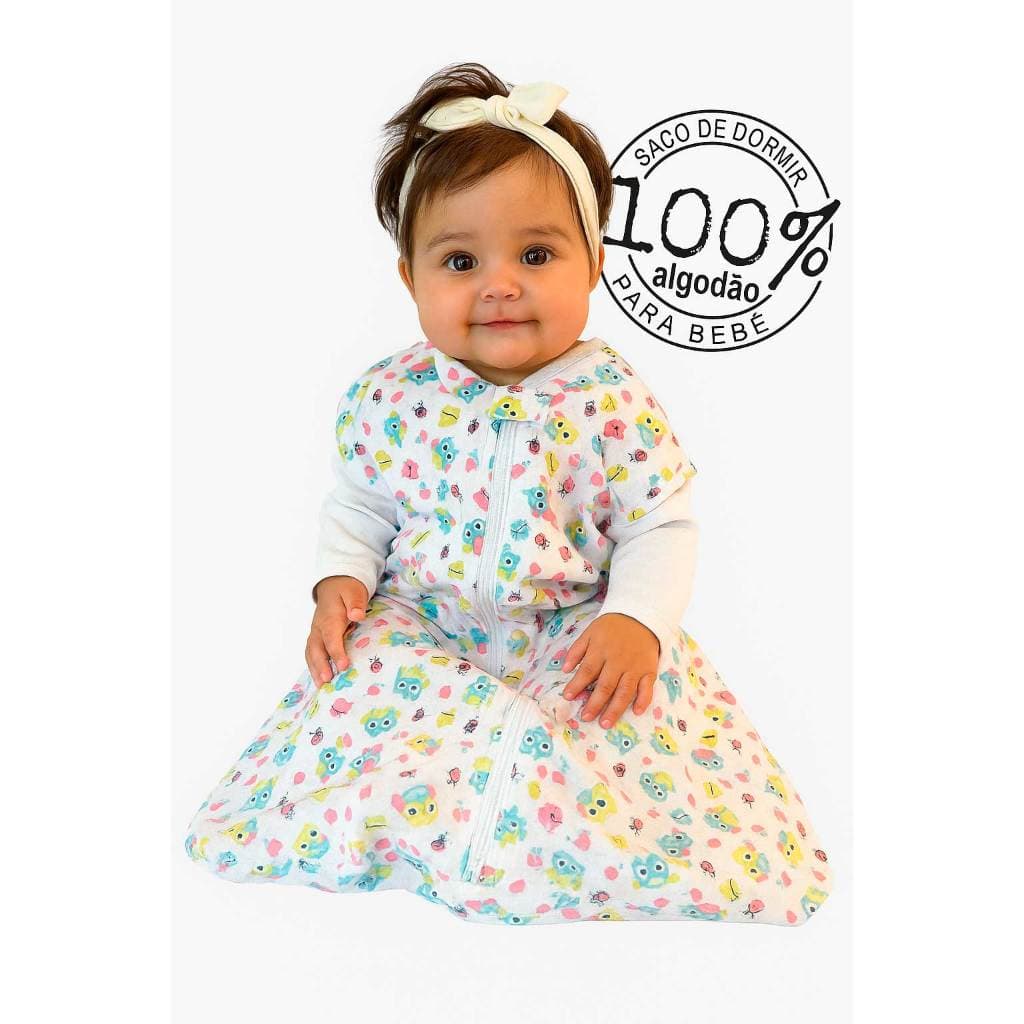 Verão Saco De Dormir Regata Pijama para Bebê em Malha 100% Algodão