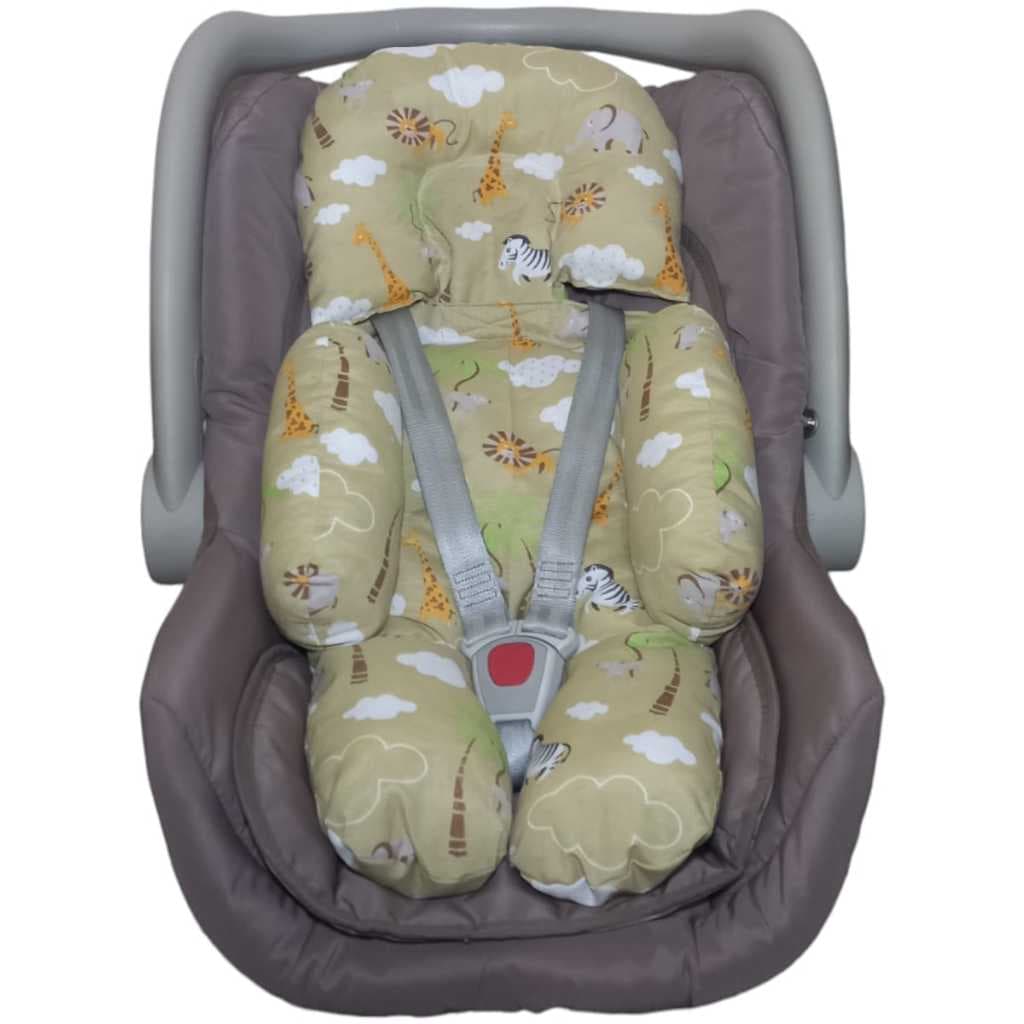 Colchonete Bebê Conforto Estampado Acolchoado 100% Algodão Apoio Redutor para Carrinho Bebê Conforto
