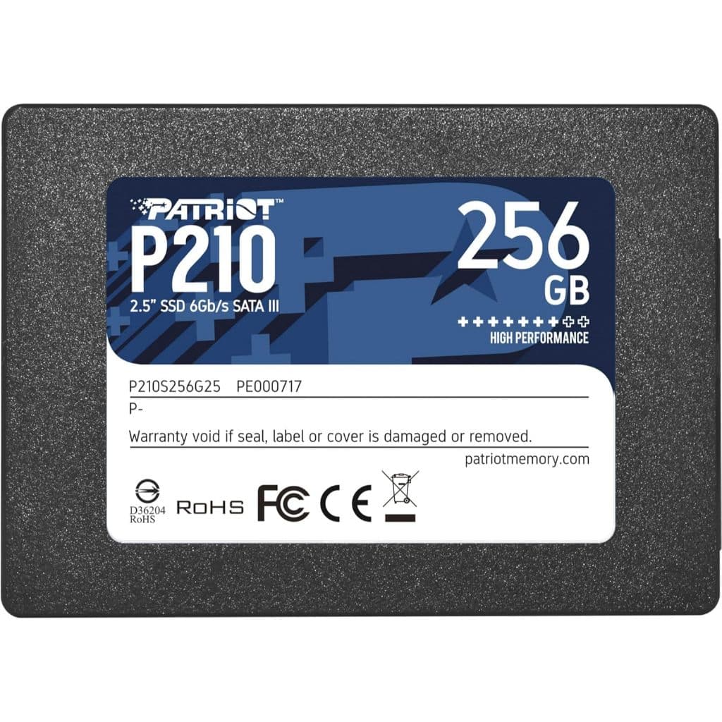 SSD PATRIOT 256GB P210 2,5 SATA III P210S256G25