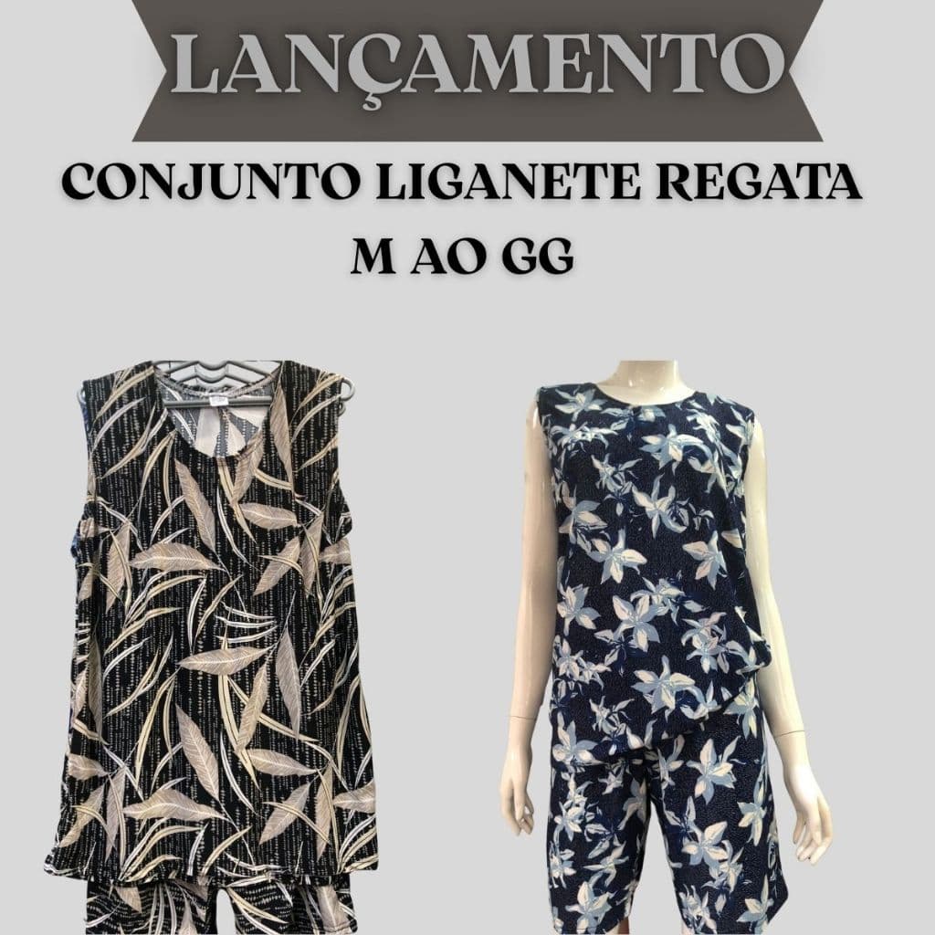 Conjunto Liganete Regata para Senhora – Leve e Fresquinho