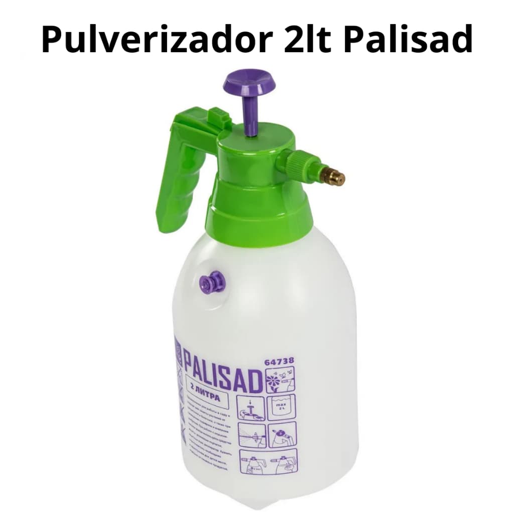 Pulverizador Manual 2 Litros Palisad Com Válvula Segurança Borrifador Spray 647388