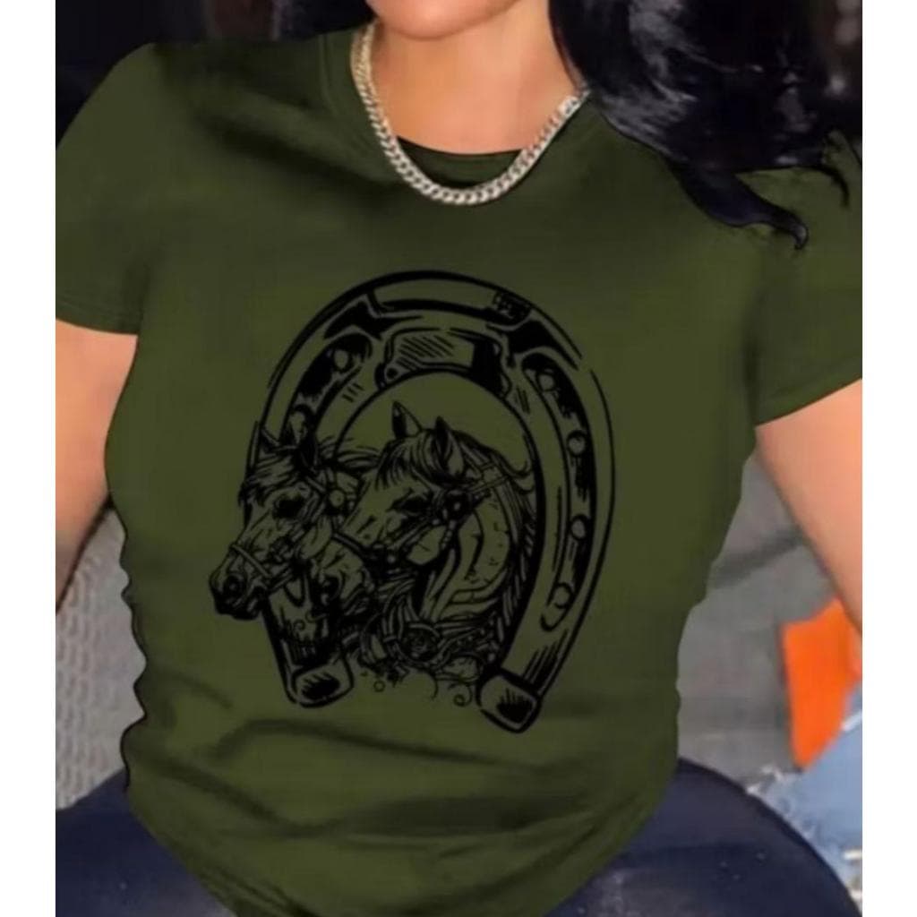 Blusa Modinha Agro Country Flechas Cowboy Faroeste Show Cavalos Rodeio