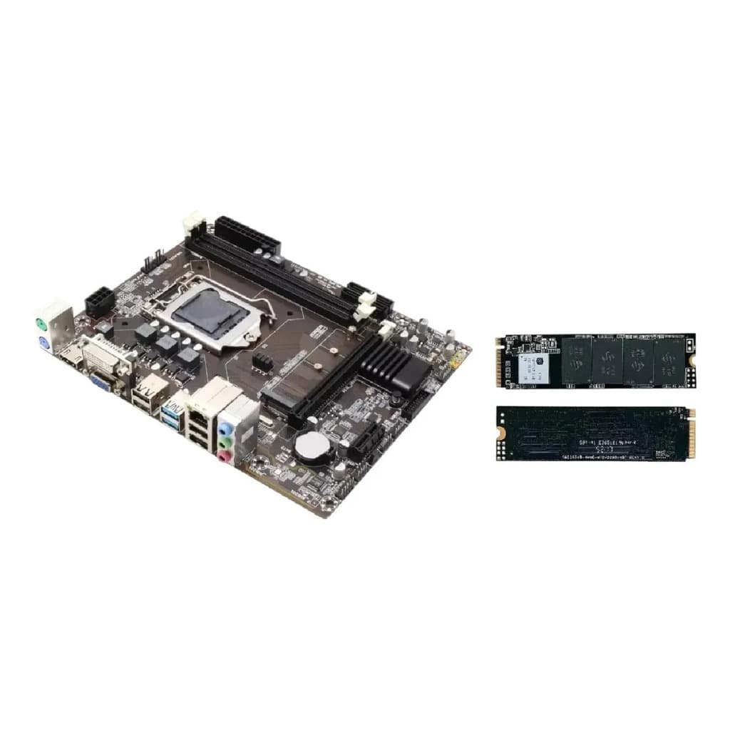Placa Mãe Ddr3 B85m-vh Plus Lga1150 + Ssd M.2 Nvme 512gb