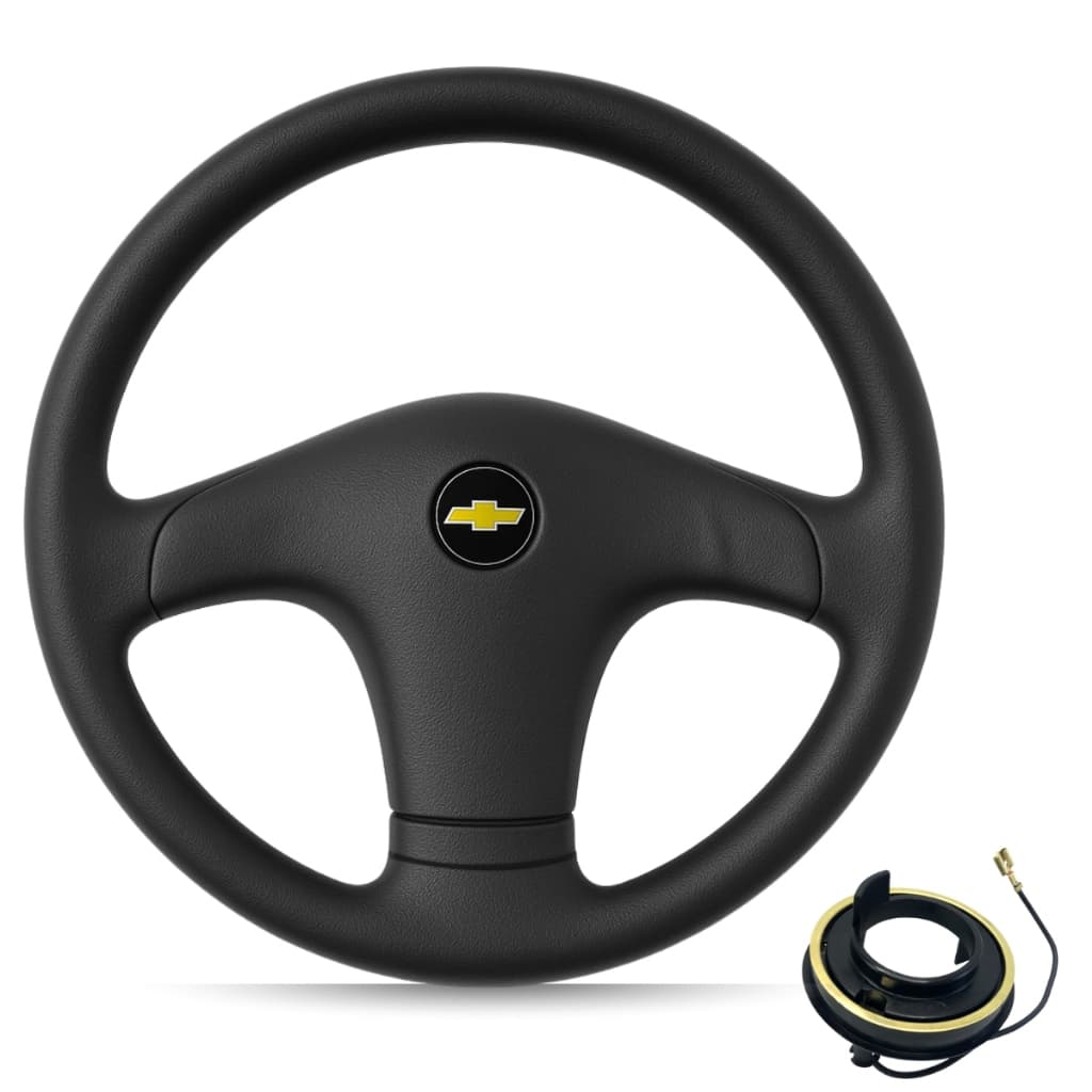 Volante Corsa Classic Completo Ano 2002 A 2013 Compatível Gm COM BUZINA Fabricado em Poliuretano