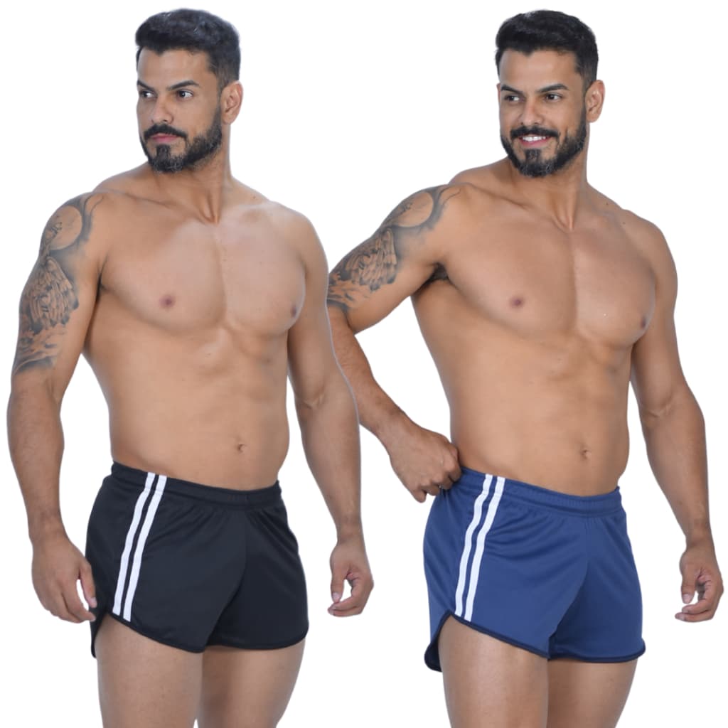 Kit 2 Short Masculino Dry Fit Curtinho para Treino Academia