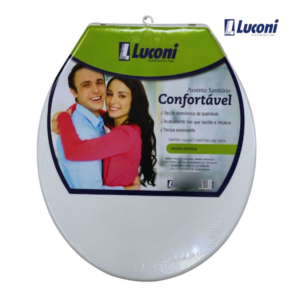 Assento Sanitário Modelo Confortavel Oval - Luconi