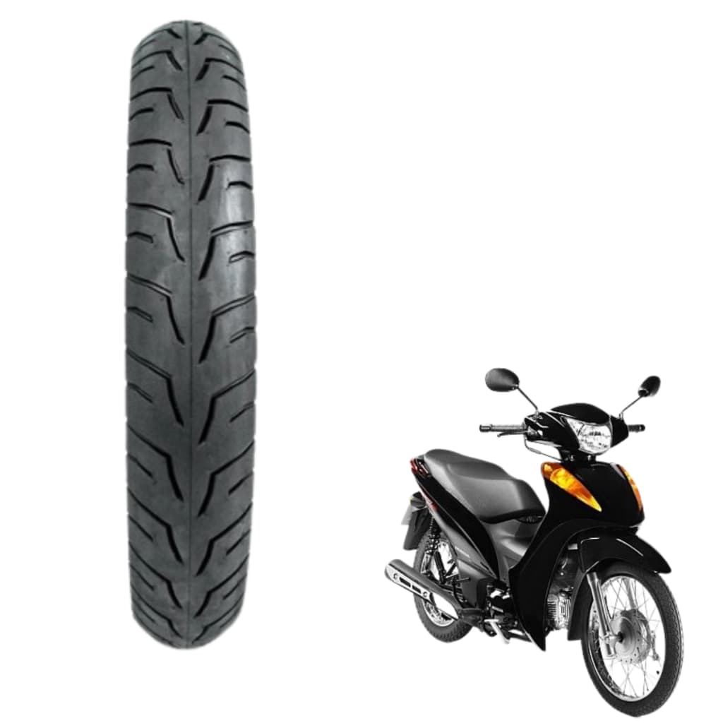 Pneu Dianteiro Biz Cinborg Style 60/100-17 Sem  Câmara Tubeless