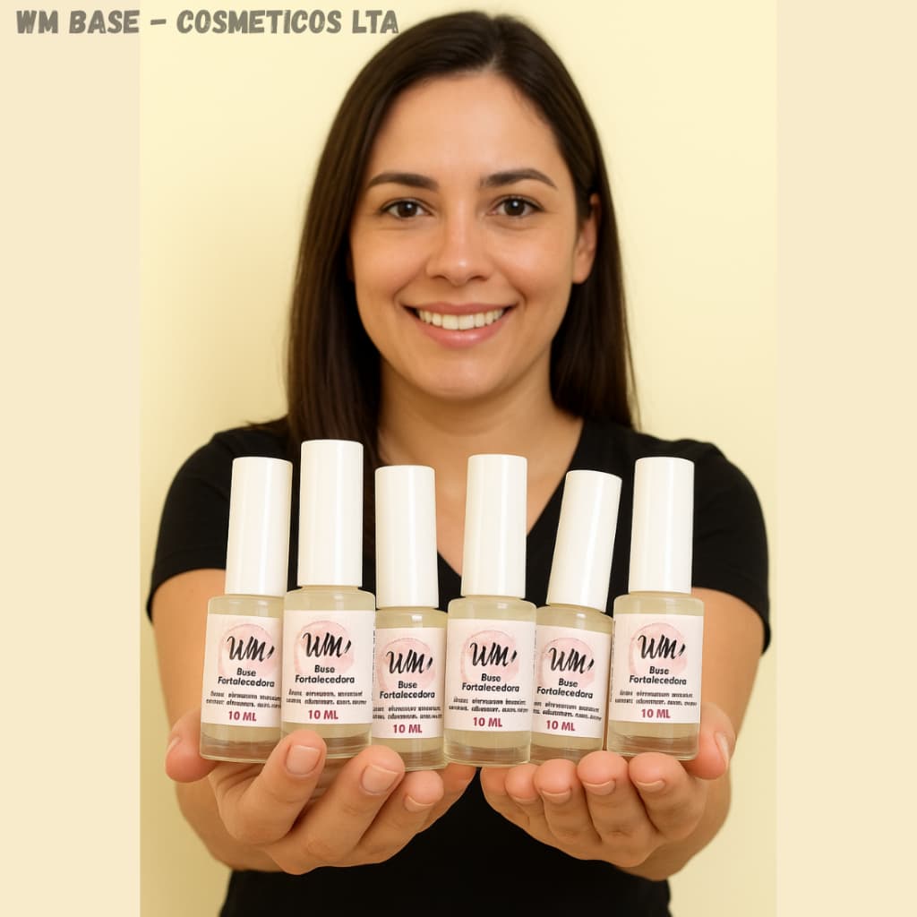 Kit 20 Base Fortalecedora  De Unhas Quebradiças fracas wm Unhas Fortes e Longas