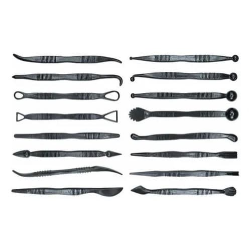 2 Kits Estecas 16 Peças Ferramentas Para Biscuit , argila , pasta americana Artesanato - Oferta