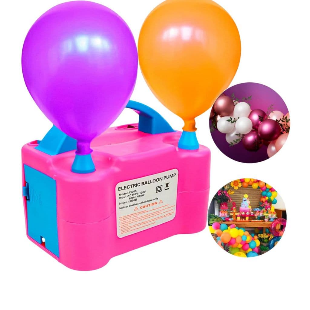 Inflador Elétrico de Balões Bexigas 110v ou 220V Festa Ornamentação Bomba de Encher Bola de Festas com 2 Bicos