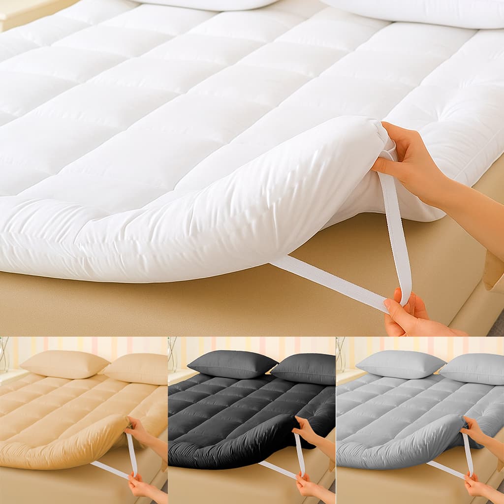 Pillow Top Extra Macio 400 Fios Protetor de Colchão Super King Queen Casal Com Elástico