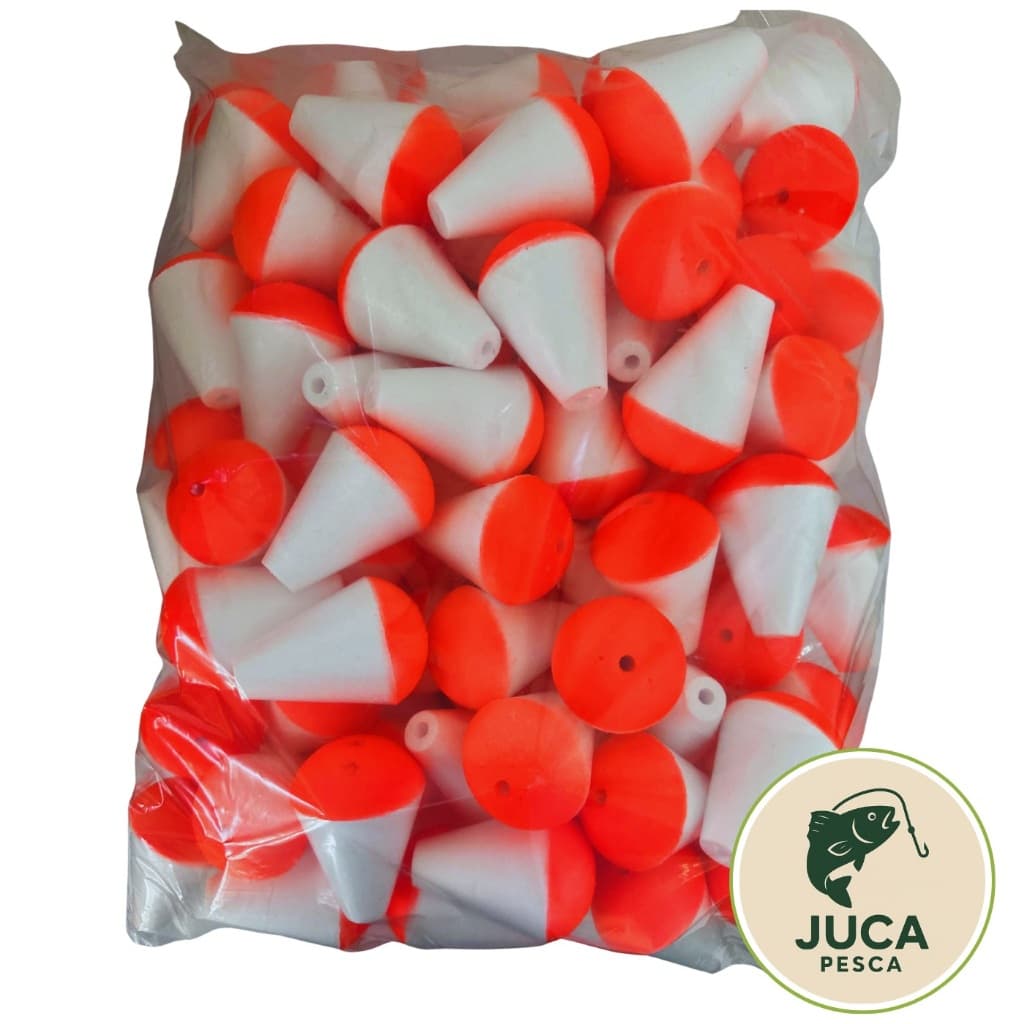 Boia Isopor Pesca No 12 (5,6x6,9) - Pacote 100  Cor Luminosa Maria Pesca