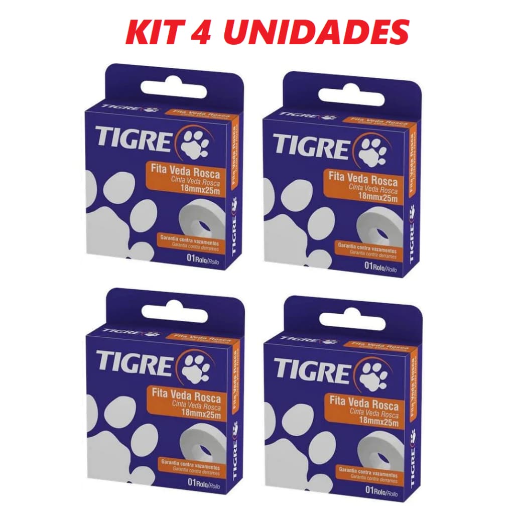 VEDA ROSCA TIGRE FITA TEFLON 18mm x 25metros
