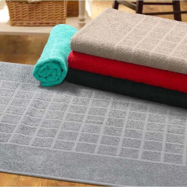 PISO P/ BOX BANHEIRO ATOALHADO PREMIM LUXO  KIT 3 PEÇAS 100% ALGODÃO