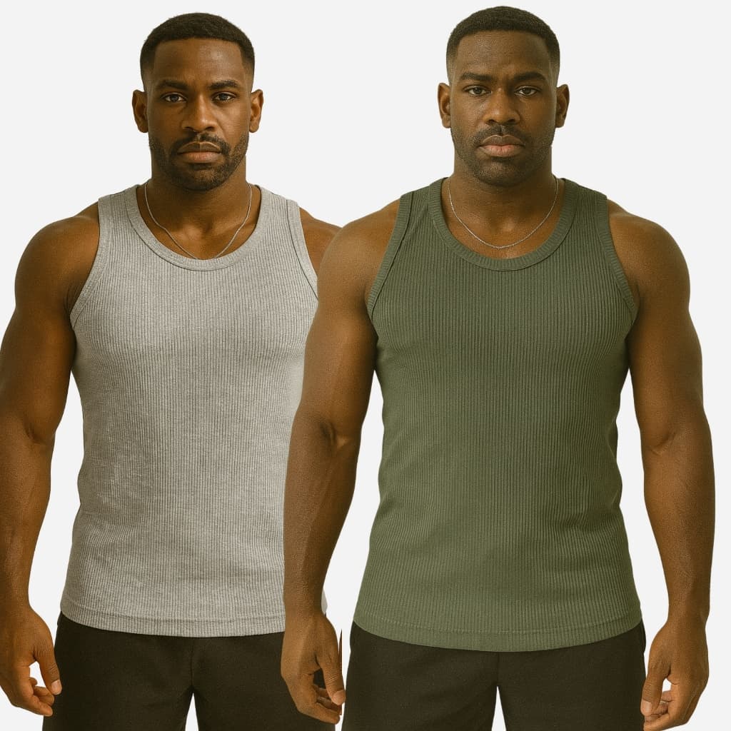 Regata Masculina Americana Canelada Elastano Ribana Academia Camiseta Estilo Hip Hop