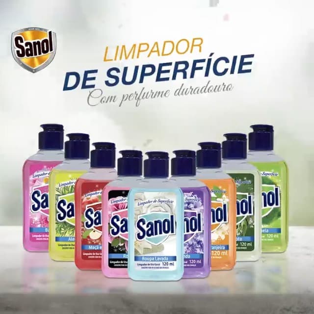 Limpador de Superfície Sanol  120ml