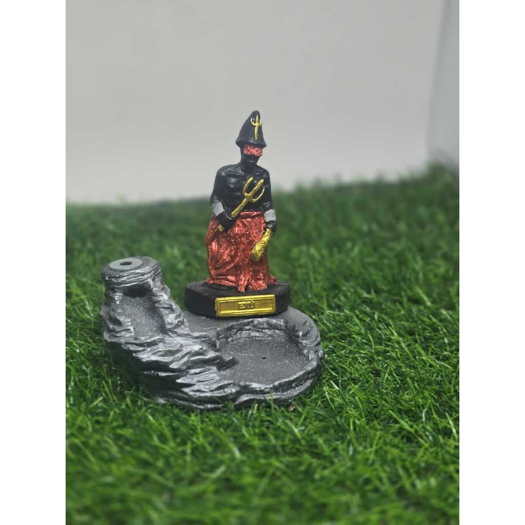 Incensário Cascata Exu Umbanda Decoração Esotérica e Religiosa 10 cm