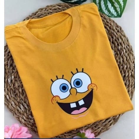 Camiseta Feminina Bob Esponja mais personagens