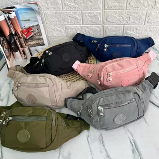 Bolsas pochete de cintura feminina e masculina de pano Oxford à prova d'água designer cintura banana