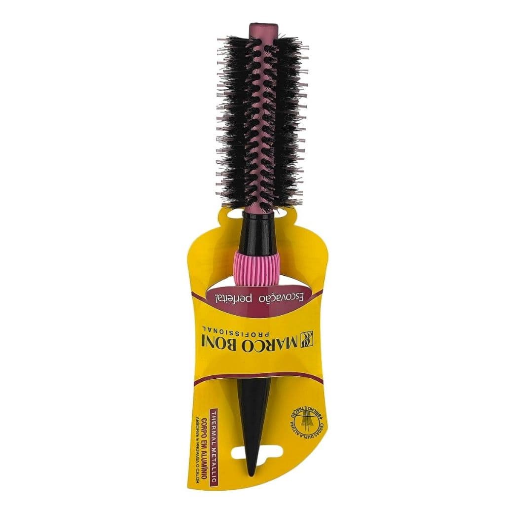 Escova Profissional Térmica Rosa Marco Boni 40mm - 8051