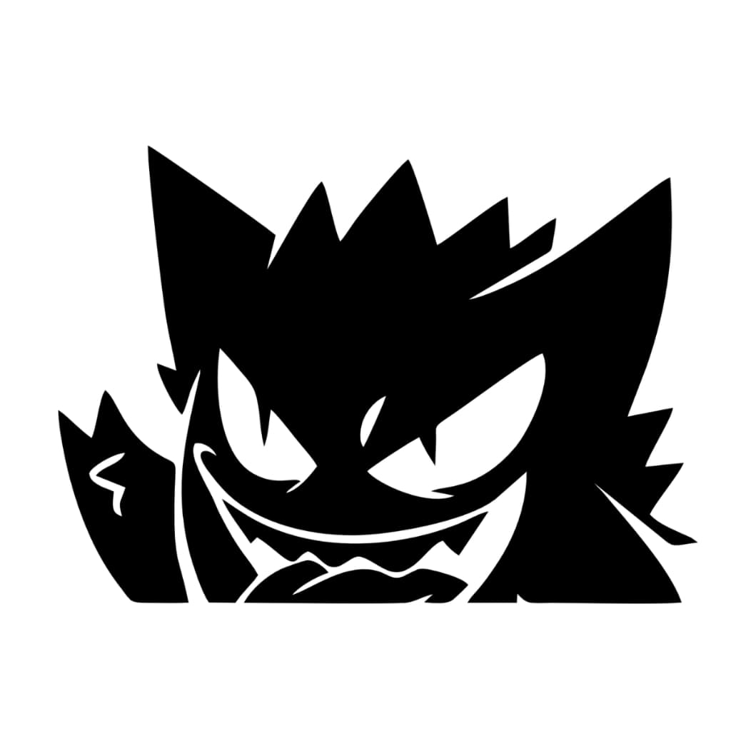Adesivo gengar anime - moto - carro - capacete - 244 - bicicleta