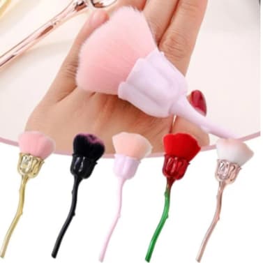 Pincel Flor Formato De Rosa Para Maquiagem Multifuncional