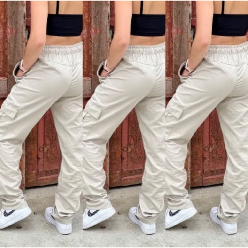 Calça Cargo Aberta  Feminina  Sarja Unisex\ Imortacao \Cargo \Feminine