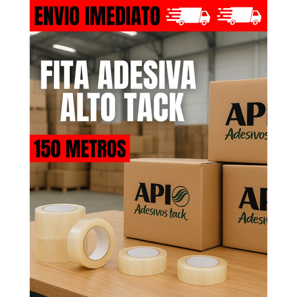 FITA ADESIVA TRANSPARENTE ALTO TACK - 45MM X 150M