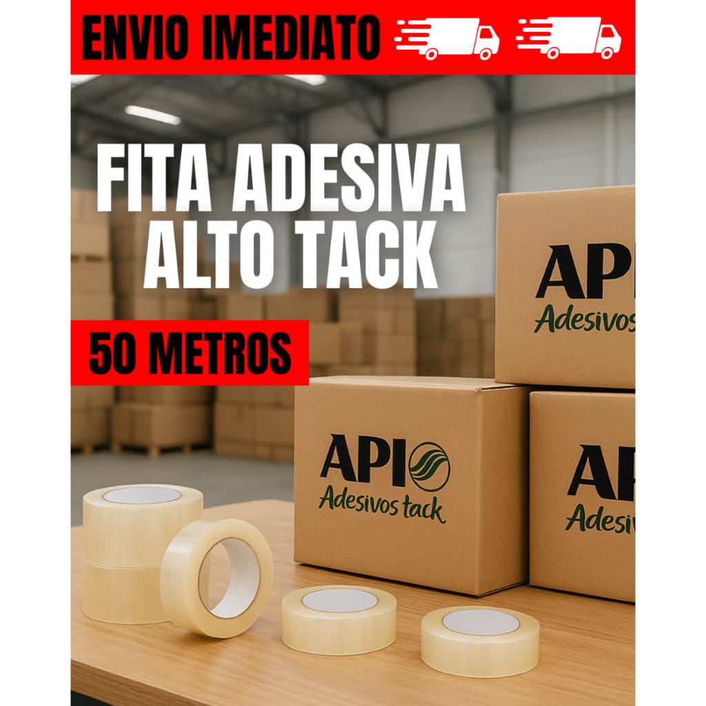 FITA ADESIVA TRANSPARENTE ALTO TACK 45MM X 50M