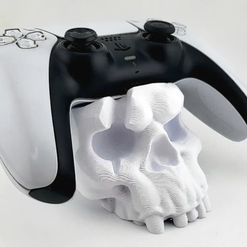 Suporte de Caveira para Controle PS5 - Decoração Gamer Única e Funcional