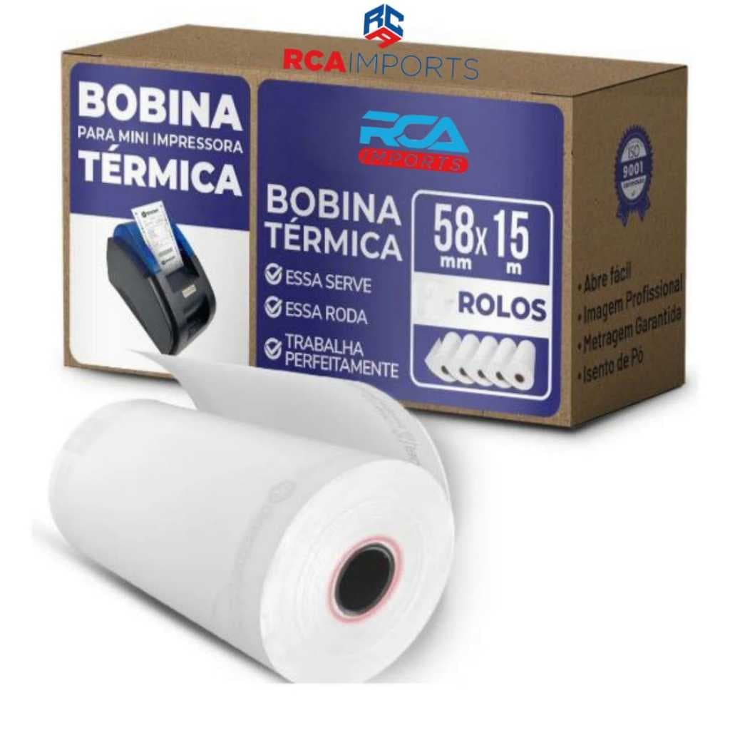 Bobina Térmica 58mm mini impressora